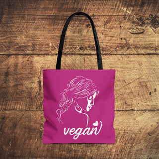 Vegan Girl Tote Bag Printify