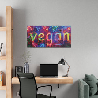 Vegan Classic Stretched Canvas (ONE SIZE 40X20) Printify