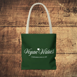 Vegan Virtues Tote Bag Printify