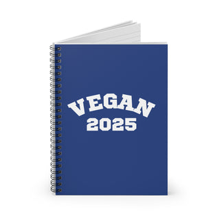 Vegan 2025 Spiral Notebook - Ruled Line