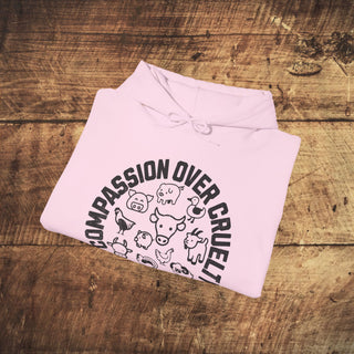 Compassion Over Cruelty Heavy Blend™ Hooded Sweatshirt Printify