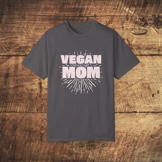 Vegan Mom Garment-Dyed T-shirt Printify