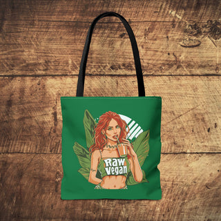 Raw Vegan Girl Tote Bag Printify