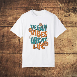 Vegan Vibes Garment-Dyed T-shirt Printify