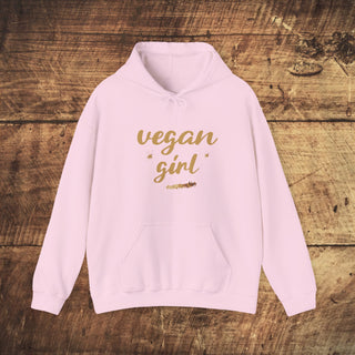 Vegan Girl Heavy Blend™ Hooded Sweatshirt Printify