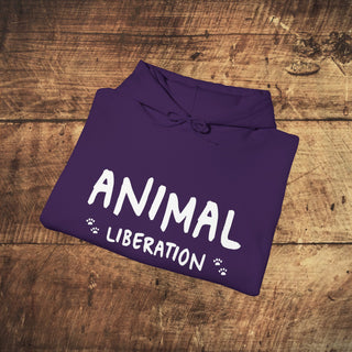 Animal Liberation Heavy Blend™ Hooded Sweatshirt Printify