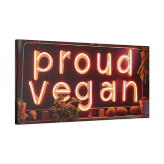 Proud Vegan Classic Stretched Canvas (ONE SIZE 40X20)