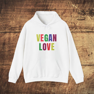 Vegan Love Heavy Blend™ Hooded Sweatshirt Printify