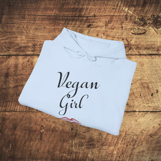 Vegan Girl Heavy Blend™ Hooded Sweatshirt Printify