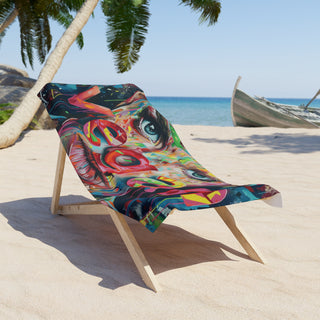 Vegan Beach Towel Printify