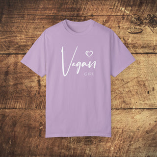 Vegan Girl Garment-Dyed T-shirt Printify