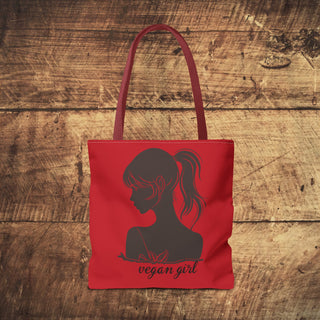 Vegan Girl Tote Bag Printify