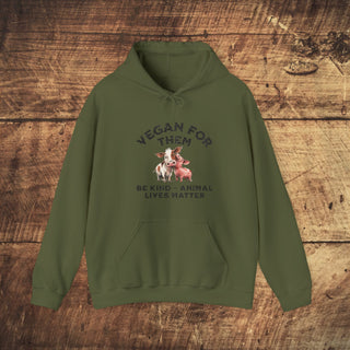 Vegan For Them Heavy Blend™ Hooded Sweatshirt Printify