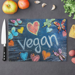 Vegan Tempered Glass Cutting Board Printify