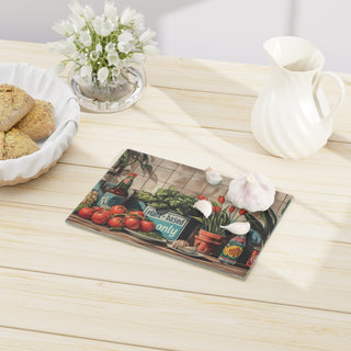 Plant-based Only Tempered Glass Cutting Board Printify