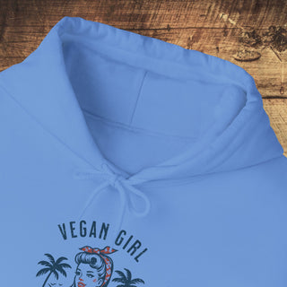 Vegan Girl Heavy Blend™ Hooded Sweatshirt Printify