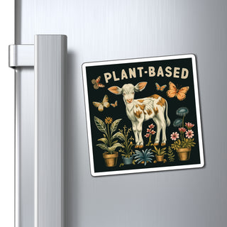 Plant-Based Cow Magnet Printify