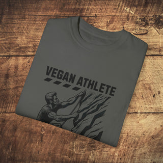 Vegan Athlete Garment-Dyed T-shirt Printify