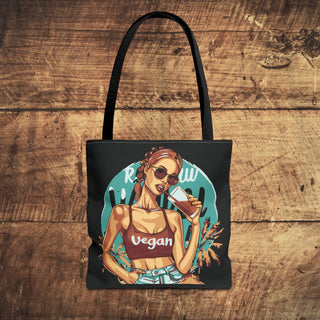 Vegan Girl Tote Bag Printify