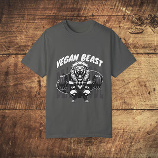 Vegan Beast Garment-Dyed T-shirt Printify