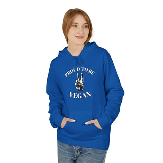 Proud To Be Vegan Unisex Midweight Softstyle Fleece Hoodie