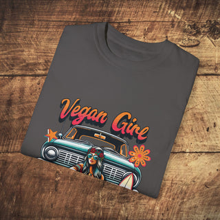 Vegan Girl Garment-Dyed T-shirt Printify