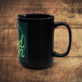 Proud Vegan Black Mug, 15oz