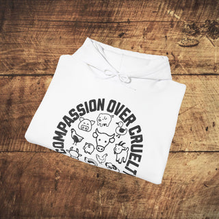 Compassion Over Cruelty Heavy Blend™ Hooded Sweatshirt Printify