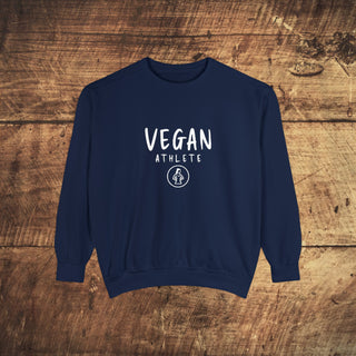 Vegan Athlete Garment-Dyed Sweatshirt Printify