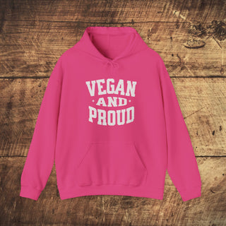 Vegan and Proud Heavy Blend™ Hooded Sweatshirt Printify