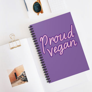 Proud Vegan Spiral Notebook - Ruled Line