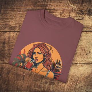 Vegan Girl Garment-Dyed T-shirt Printify