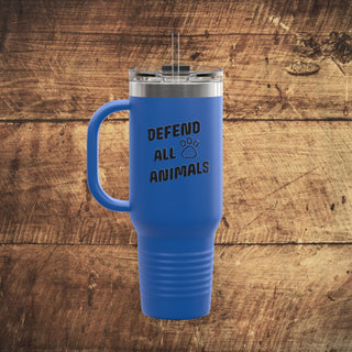 Defend All Animals Insulated Travel Mug, 40oz