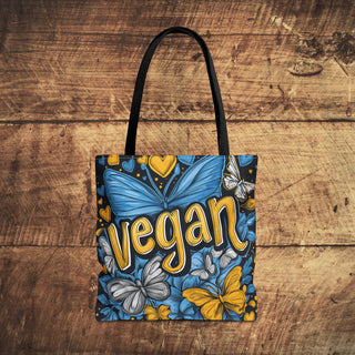 Vegan Butterflies Tote Bag Printify