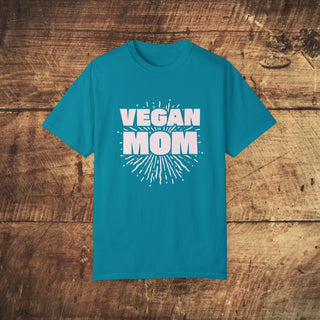 Vegan Mom Garment-Dyed T-shirt Printify