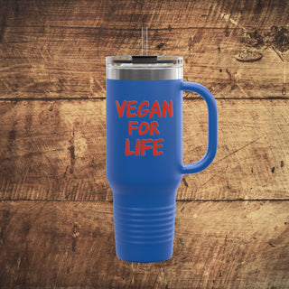 Vegan For Life Insulated Travel Mug, 40oz