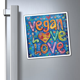 Vegan Love Magnet Printify