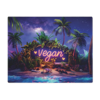 Vegan Island Placemat, 1pc Printify