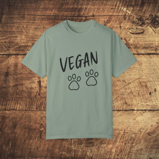 Vegan Paws Garment-Dyed T-shirt Printify