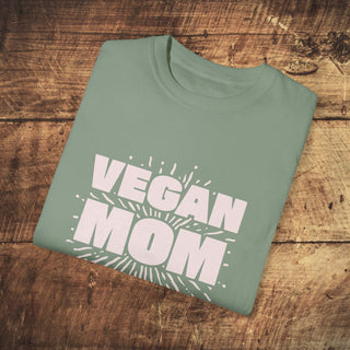 Vegan Mom Garment-Dyed T-shirt Printify