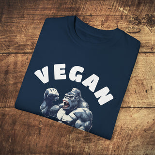 Vegan Gains Garment-Dyed T-shirt Printify