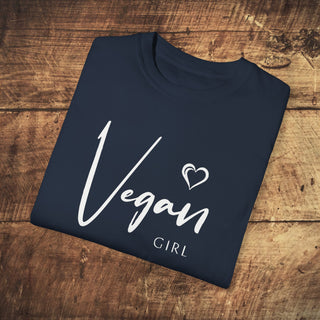 Vegan Girl Garment-Dyed T-shirt Printify