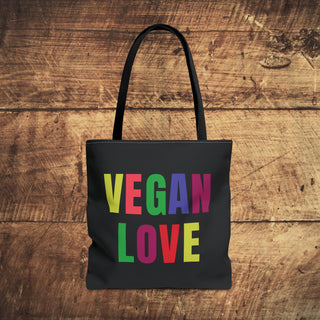 Vegan Love Tote Bag Printify