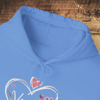 Vegan Hearts Heavy Blend™ Hooded Sweatshirt Printify