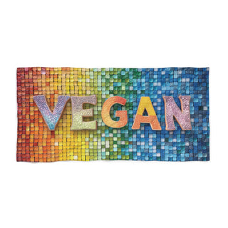 Vegan Beach Towel Printify