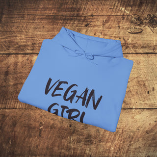 Vegan Girl Heavy Blend™ Hooded Sweatshirt Printify