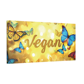 Vegan Butterflies Classic Stretched Canvas Printify