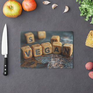 Vegan Tempered Glass Cutting Board Printify