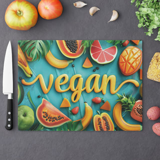 Vegan Tempered Glass Cutting Board Printify