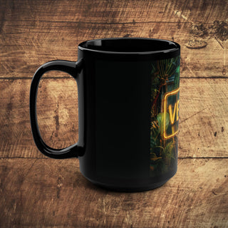 Vegan Black Mug, 15oz